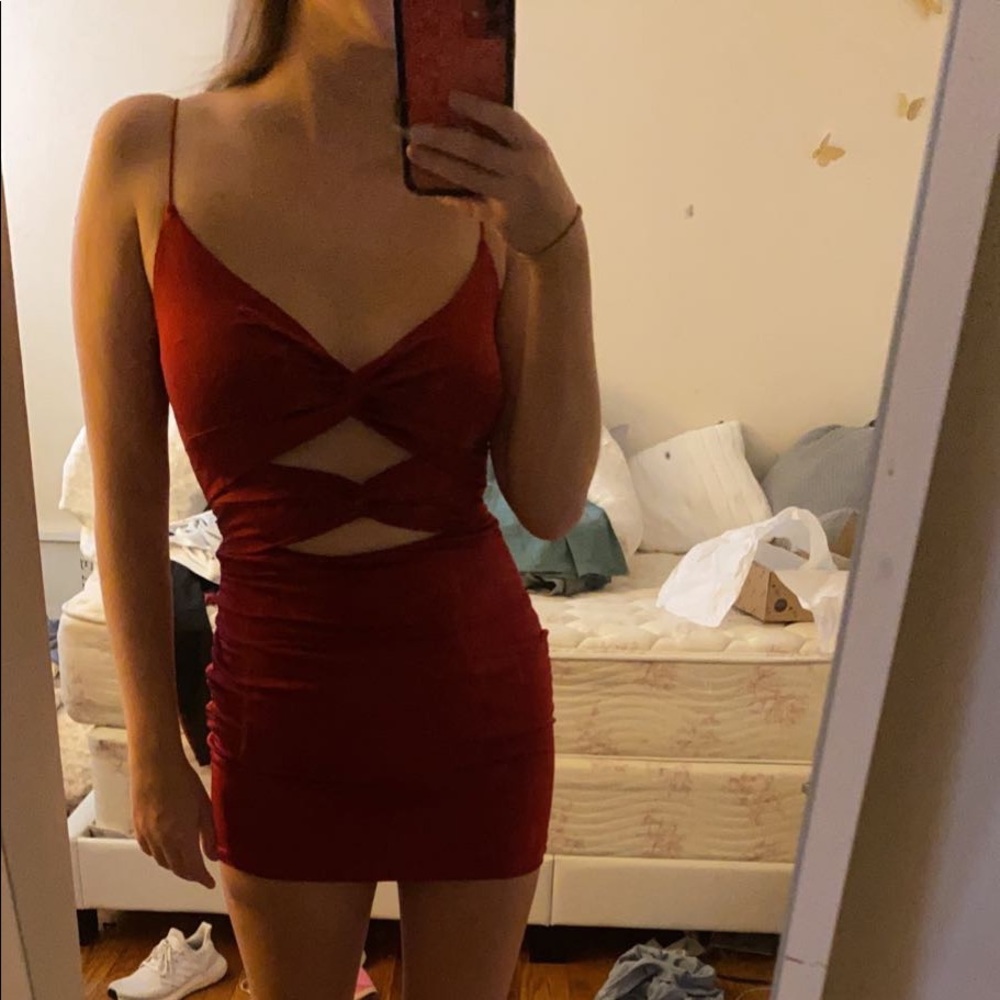 Red Windsor mini dress